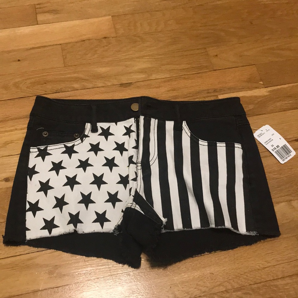 Stars and Stripes jean shorts